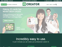 Tablet Screenshot of idcreator.com